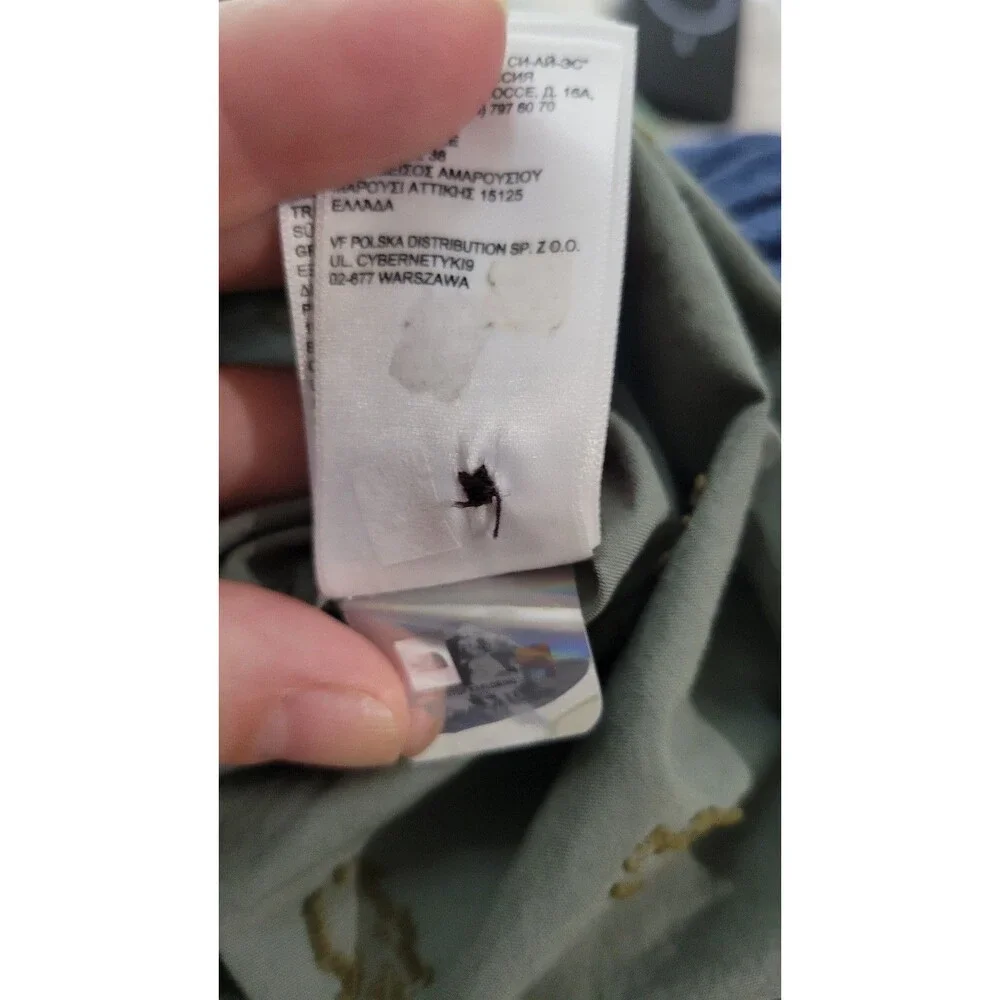 The North Face Men’s XXL Embroidered Hiker Button Up Shirt‎ Sage Green Cotton
